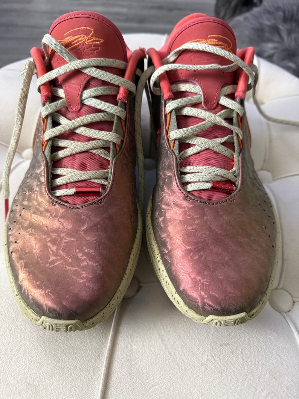 Nike Men's LeBron 21 “Queen Conch” Iridescent Rose-Copper Athletic Sneakers